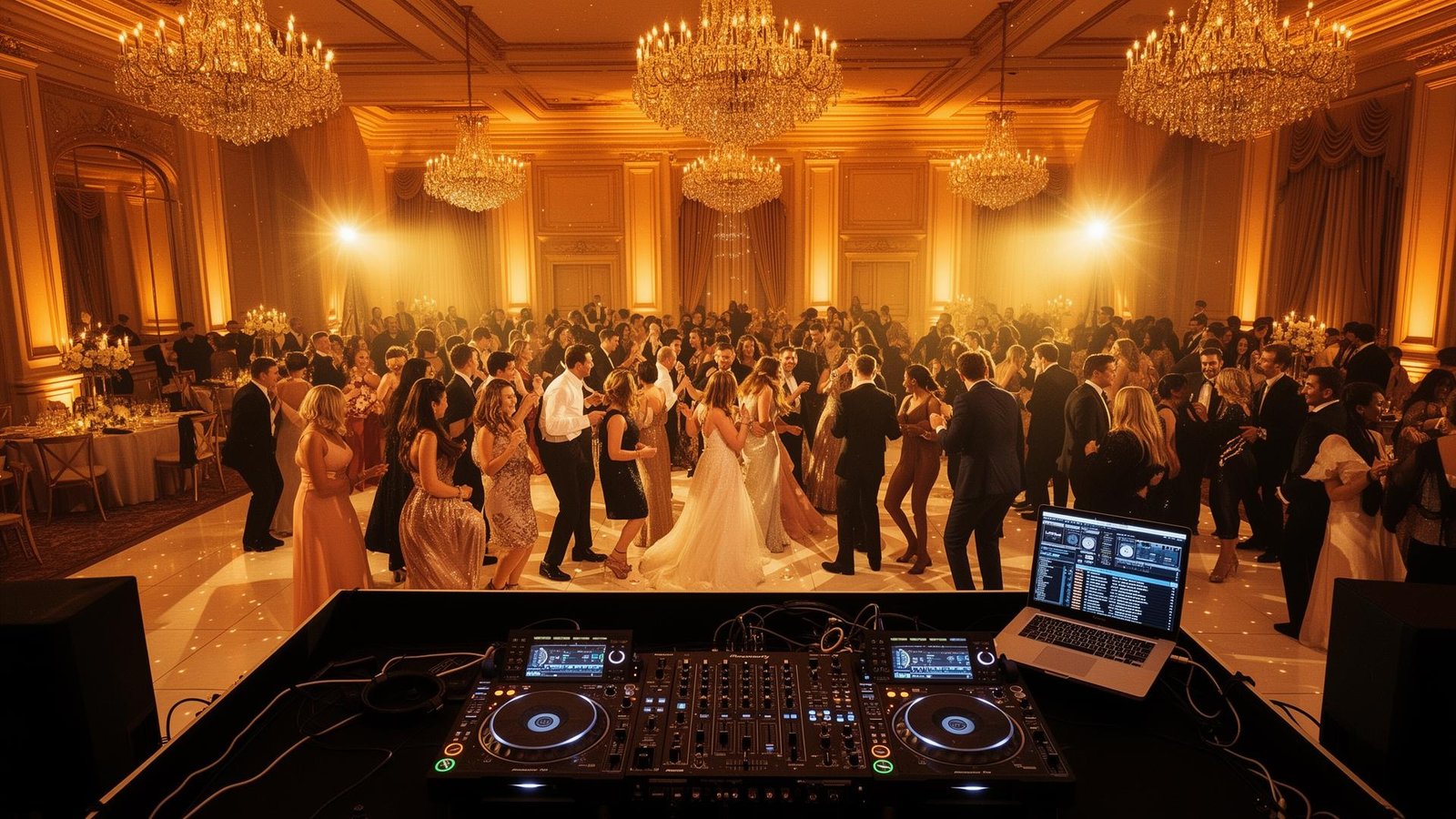 Bilingual Wedding DJ and MC hosting an elegant reception in Texas